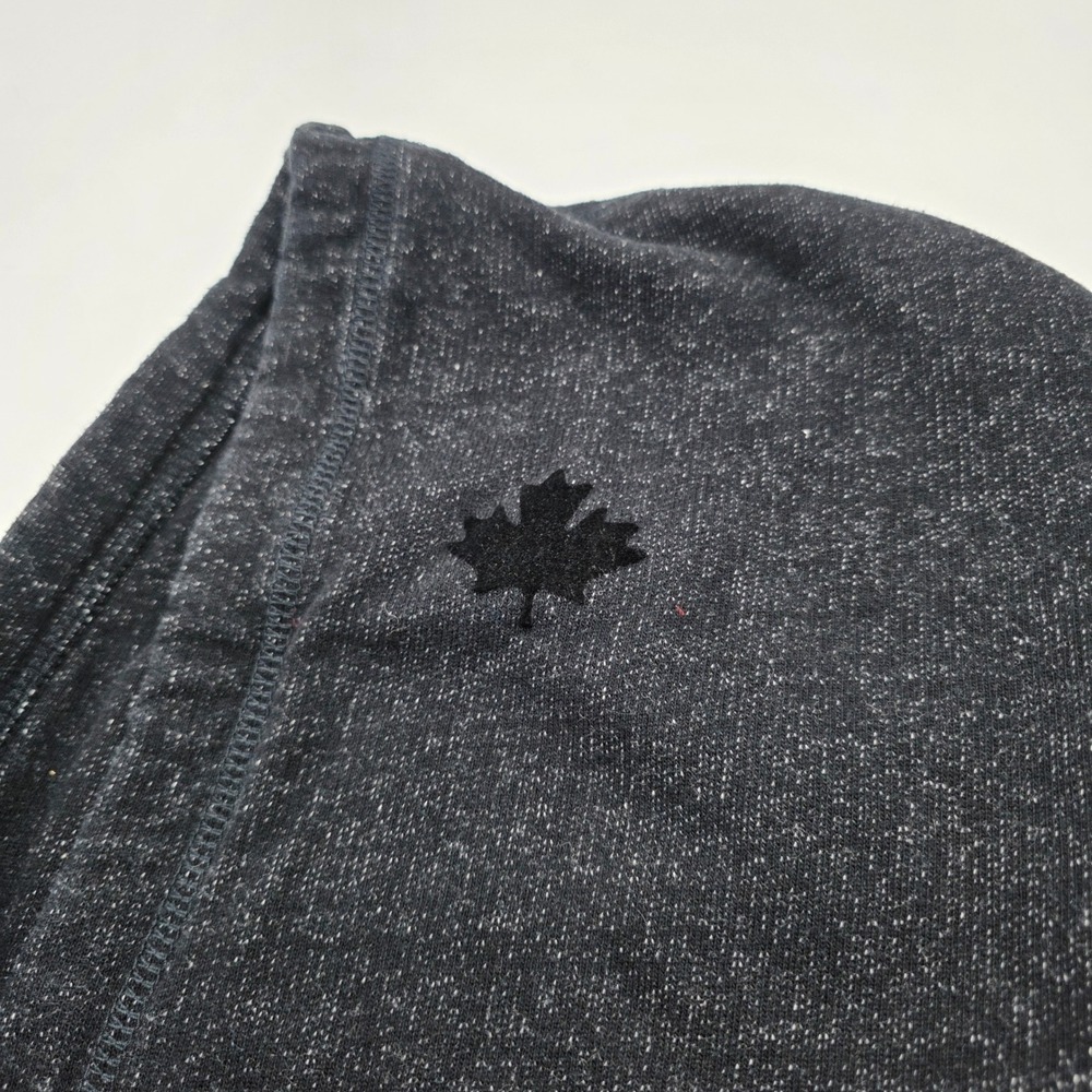 Roots Salt & Pepper Hoodie Mens XL Grey Flocked Beaver Logo Pullover Grunge - Picture 4 of 7